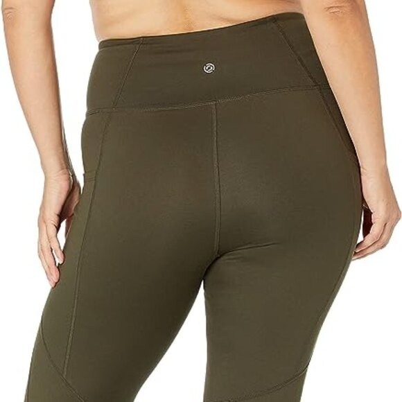 New Core 10 All Day Comfort High Waist Yoga Legging With Side Pockets Olive - Picture 3 of 8